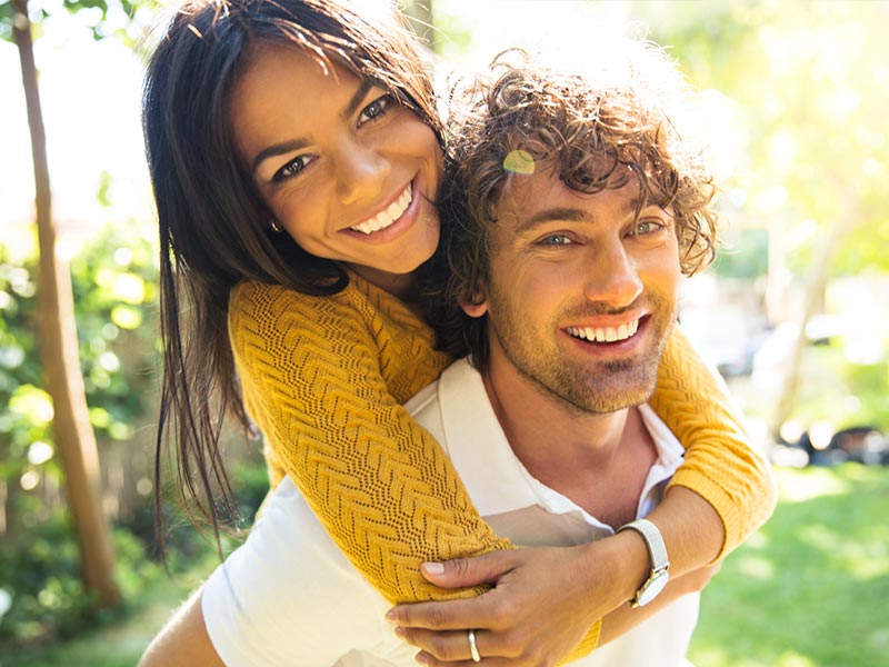 Smiling couple